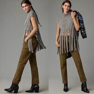 Anthropologie Pilcro Utility Slim Straight-Leg Pants size 33 new nwt green color